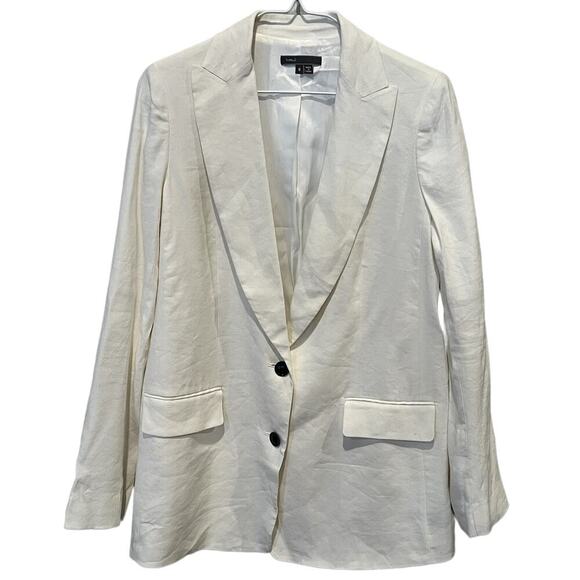 Vince Linen Blend Jacket Size 6 - Picture 1 of 8